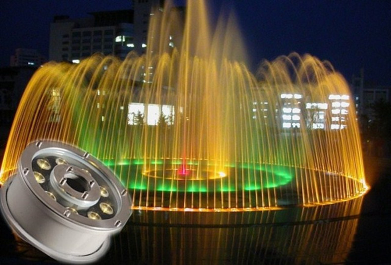 LED户外喷泉灯选购指南 9W/12W/18W RGB七彩与单色灯的水下亮化方案解析